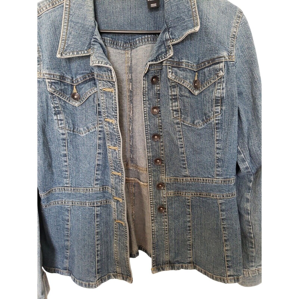 Axcess Blue Denim Jean Jacket - Picture 3 of 4